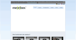 Desktop Screenshot of meebox.de